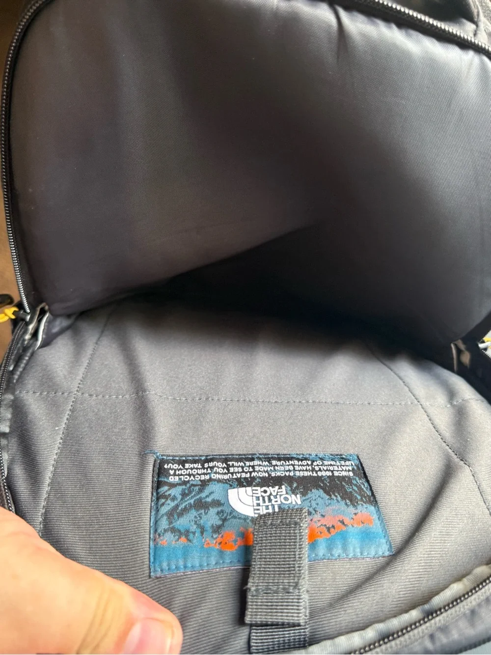 The North Face Two-Tone Yellow and Black Daypack Backpack 31L